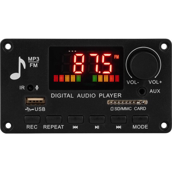 Main product image for 2 x 40W Amplifier Decoder Board with Bluetooth 5.0, FM Radio, MP3 Player and IR Remote 320-6040